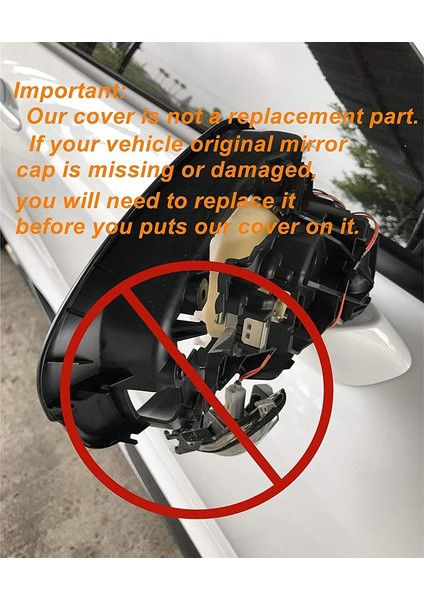 Çift Yan Kapı Ayna Kapakları Dikiz Aynası Kapağı Kapağı Kaplaması 2014-2020 Krom ile Uyumlu (Yurt Dışından) fırsatları