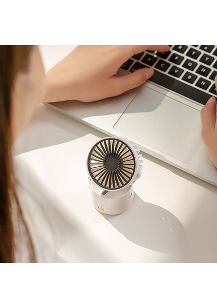 Mini Ayarlanabilir Fan Taşınabilir 45° Dönebilen USB Yaz Hava Soğutucu Ofis Masaüstü Açık Seyahat Soğutma Beyaz (Yurt Dışından) modelleri