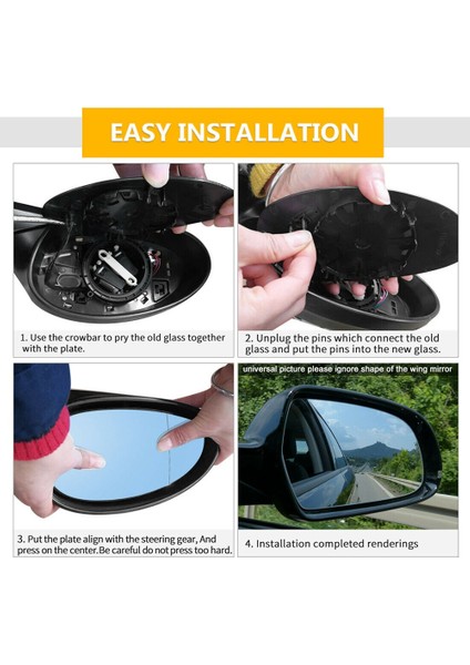 Sağ Yan Ayna Camı Isıtmalı Destek Plakalı C W202 E W210 S W140 1994-2000 ile Uyumlu (Yurt Dışından) indirimleri