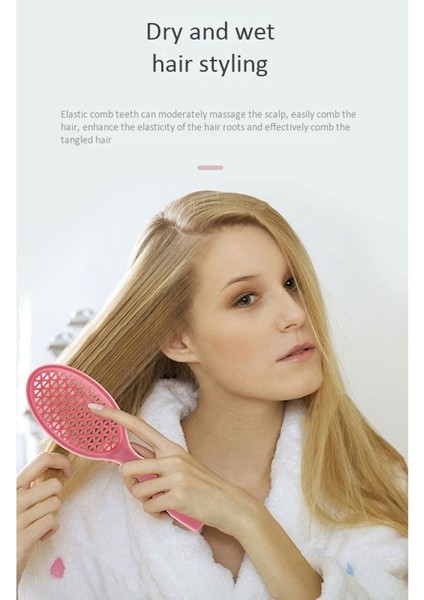 4 Adet Saç Fırçası Dolaşık Açıcı Tarak Yastık Masaj Kafa Derisi Stilist Kadın Erkek Kuaförlük Tarak Seti-Pembe (Yurt Dışından) fırsatları