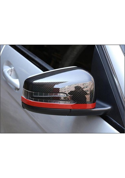 2x Araba Dikiz Yan Aynalar Kapak Kapağı ile Uyumlu - Ce Cla Gla Sınıfı W176 W117 Karbon + Sarı (Yurt Dışından) fiyatları