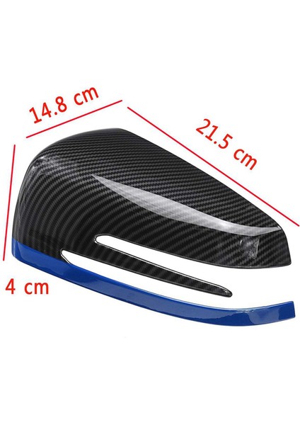 2x Araba Dikiz Yan Aynalar Kapak Kapağı ile Uyumlu - Ce Cla Gla Sınıfı W176 W117 Karbon + Sarı (Yurt Dışından) indirimleri