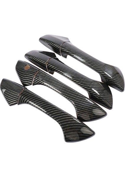Parlak Karbon Fiber Yan Kapı Kolu 2008-13 Accord Sedan ile Uyumlu Kaplamalar (Yurt Dışından)