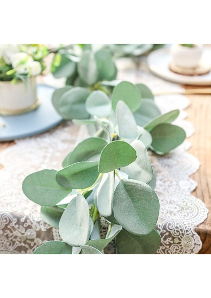 2 Paket Okaliptüs Çelenk, Kuzu Kulak Çelenk Sahte Yapraklar Asma Düğün Centerpiece Masa Partisi Ev Çiftlik Evi Dekor (Yurt Dışından) modelleri