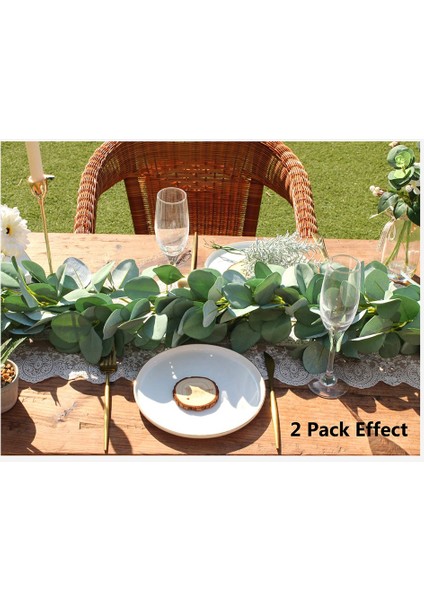 2 Paket Okaliptüs Çelenk, Kuzu Kulak Çelenk Sahte Yapraklar Asma Düğün Centerpiece Masa Partisi Ev Çiftlik Evi Dekor (Yurt Dışından) fırsatları