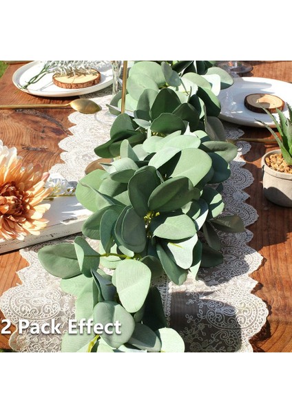 2 Paket Okaliptüs Çelenk, Kuzu Kulak Çelenk Sahte Yapraklar Asma Düğün Centerpiece Masa Partisi Ev Çiftlik Evi Dekor (Yurt Dışından) indirimleri