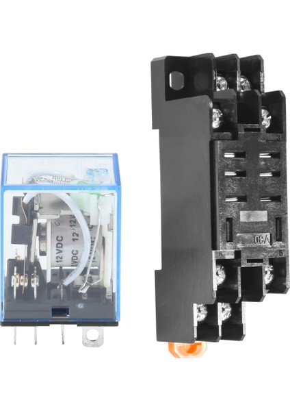 12V Dc Bobin Güç Rölesi Dpdt LY2NJ HH62P-L JQX-13F 10A, PTF08A Soket Tabanlı (Yurt Dışından)