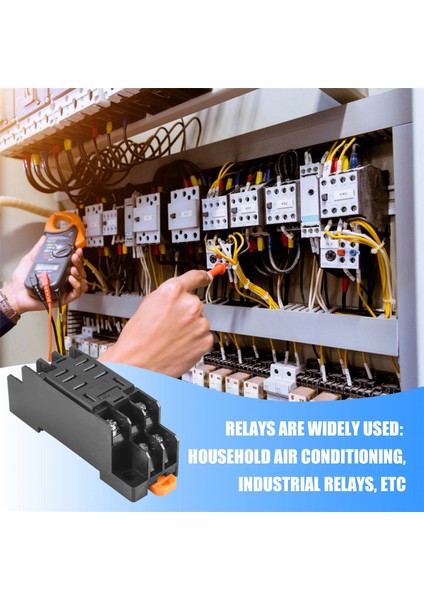 12V Dc Bobin Güç Rölesi Dpdt LY2NJ HH62P-L JQX-13F 10A, PTF08A Soket Tabanlı (Yurt Dışından)