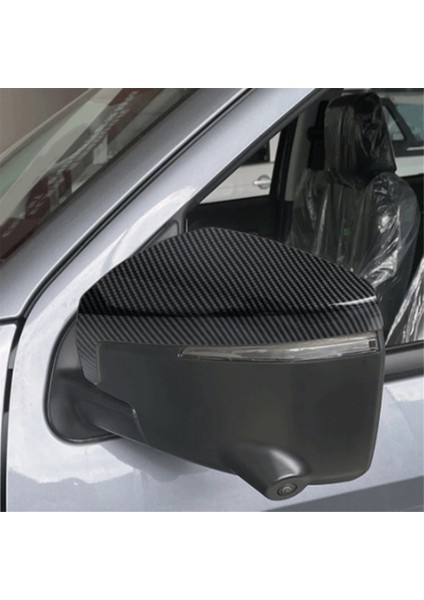 D-Max Dmax 2021 2022 2023 ile Uyumlu Abs Karbon Fiber Dikiz Aynası Kapağı Trim Yan Kapı Ayna Etiket Araba Aksesuarları (Yurt Dışından) fırsatları