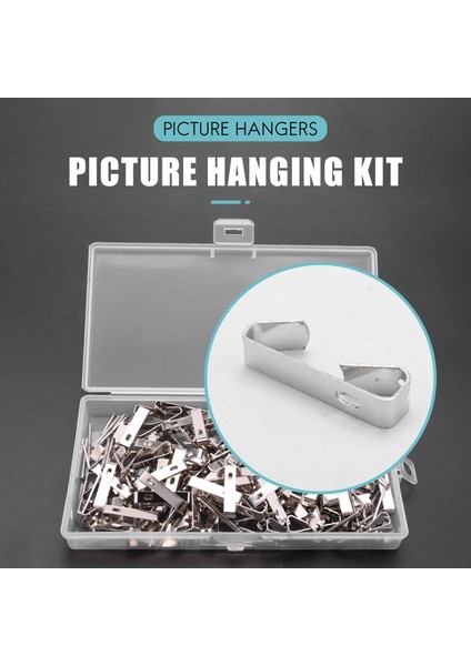 100 Adet Resim Askıları 30LBS, Çivili Fotoğraf Çerçevesi Kancaları, Tuval Için Resim Asma Kiti, Saat, Ev Dekorasyonu (Yurt Dışından) fırsatları