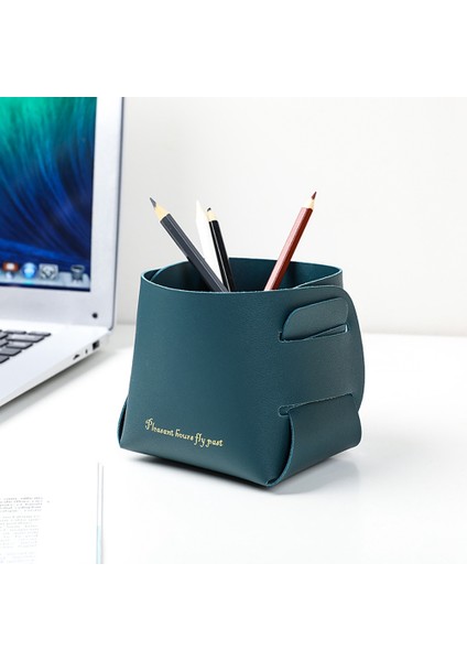 Deri Katlanır Kare Zar Depolama Sepeti Anahtarlar Için Taşınabilir Çeşitli Eşyalar Depolama Sepeti Kozmetik Depolama - C (Yurt Dışından) modelleri