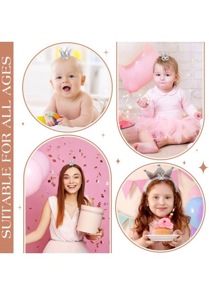 10 Adet Mini Taç Prenses Topper Kristal Çocuk Saç Süsler Düğün Doğum Günü Partisi Kek Dekorasyon Araçları Altın (Yurt Dışından) modelleri