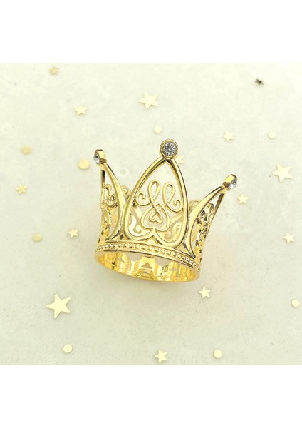 10 Adet Mini Taç Prenses Topper Kristal Çocuk Saç Süsler Düğün Doğum Günü Partisi Kek Dekorasyon Araçları Altın (Yurt Dışından) fırsatları