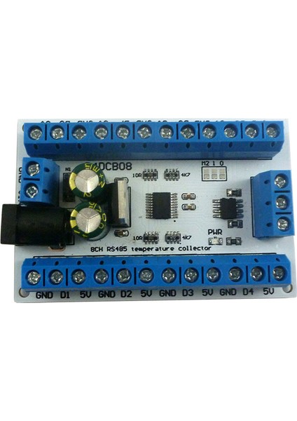 Eletechsup 8ch DS18B20 RS485 Modbus Rtu Sıcaklık Kontrol Sensörü Uzaktan Dijital Modül Plc R4DCB08 (Yurt Dışından)