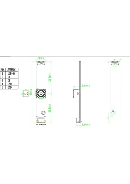 5mp 2k Hd Otomatik Odaklama Geniş Açı Kamera Modülü Cmos OV5693 76 Derece Otg USB Tak ve Çalıştır, Windows Android ile Uyumlu (Yurt Dışından)