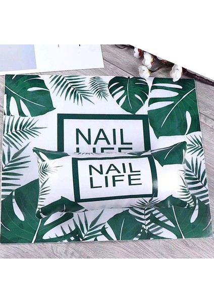 Çiçek Şık Moda Nail Art El Dinlenme Minderi Yumuşak Sünger Pu Deri Yastık Tutucu Kol Dayama Mat Pad Çivi Manikür Salon Araçları (Yurt Dışından)