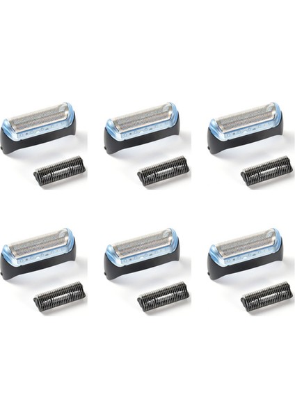 6 Adet Elektrikli Örgü Dayanıklı Tıraş Makinesi Folyo Kafa Parçaları Braun 10B/20B Modeli 180 190 170 1775 1735 (Yurt Dışından)