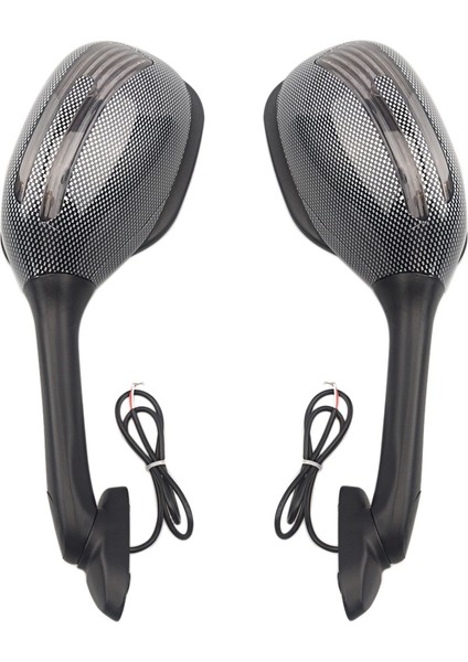 Motosiklet Dikiz Aynası LED Dönüş Sinyal Işığı Lambası Yan Kanat Aynaları ile Uyumlu Gsxr 600 750 1000 K5 K6 K7 K8 K9 (Yurt Dışından)
