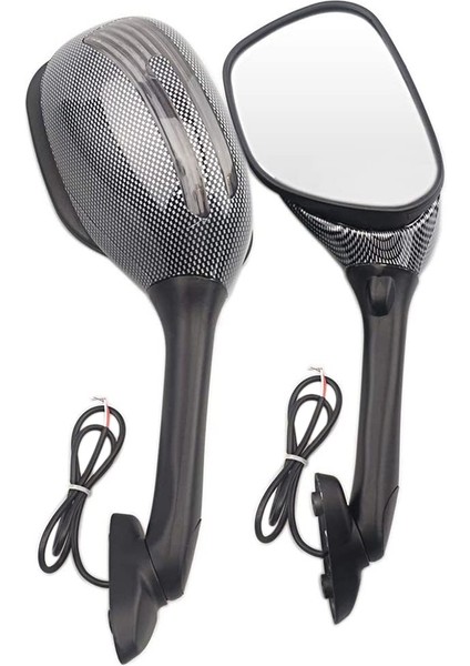 Motosiklet Dikiz Aynası LED Dönüş Sinyal Işığı Lambası Yan Kanat Aynaları ile Uyumlu Gsxr 600 750 1000 K5 K6 K7 K8 K9 (Yurt Dışından) fırsatları