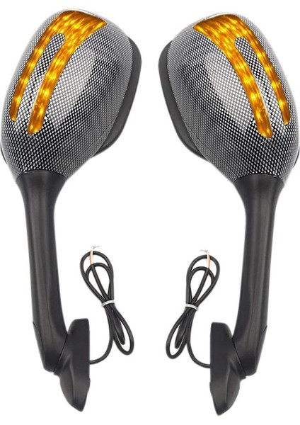 Motosiklet Dikiz Aynası LED Dönüş Sinyal Işığı Lambası Yan Kanat Aynaları ile Uyumlu Gsxr 600 750 1000 K5 K6 K7 K8 K9 (Yurt Dışından) indirimleri