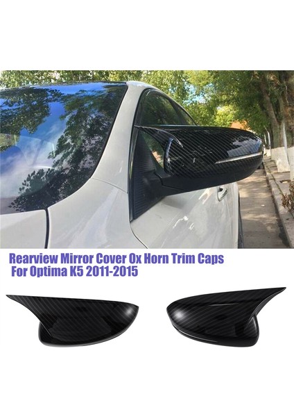 1 Çift Dikiz Aynası Kapağı Konut Öküz Boynuz Trim Kapaklar ile Uyumlu K5 2011-2015 Yan Ayna Etiketi Karbon (Yurt Dışından) fiyatları