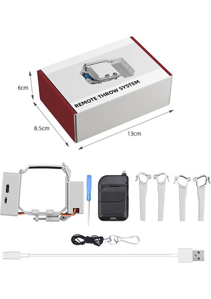 Mini 3 Drone Airdrop Airdrop Sistemi ile Uyumlu Mını 3 Pro ile Uyumlu Atıcı Yem Alyans Hediye Atma Teslimatı (Yurt Dışından)