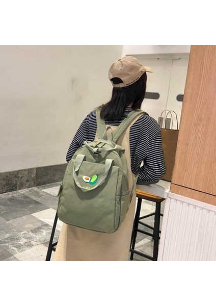 Meyve Nakış Kadın Sırt Çantası Küçük Taze Naylon Omuz Çantası Kız Gençler Için Okul Çantası Siyah (Yurt Dışından) fiyatları