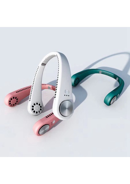 Mini El Ücretsiz Boyun Fanı, Giyilebilir USB Taşınabilir Tembel Boyun Bandı Asılı Spor Açık Seyahat Için Halter Fan Hava Soğutucu, Yeşil (Yurt Dışından)