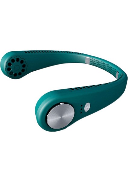 Mini El Ücretsiz Boyun Fanı, Giyilebilir USB Taşınabilir Tembel Boyun Bandı Asılı Spor Açık Seyahat Için Halter Fan Hava Soğutucu, Yeşil (Yurt Dışından) fiyatları