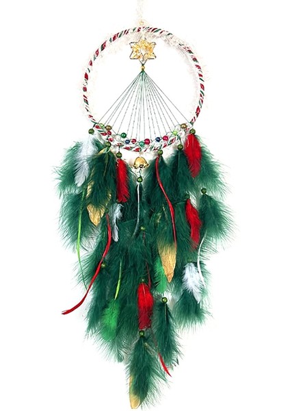 Yıldız Dream Catcher Işıkları ile El Yapımı Dreamcatcher Asılı Dekorasyon Ev Duvar Dekorasyonu Zanaat Süsleme (Yurt Dışından)