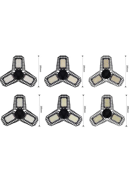 LED Garaj Lambası 40W Deforme Edilebilir Işık Yüksek Ayarlanabilir Açı Atölye Endüstriyel Lamba Için LED Işık (Sıcak Beyaz) (Yurt Dışından)