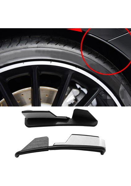 Benz Için C117 CLA45 Amg CLA180 CLA200 CLA250 2013-2019 Tampon Altı Spoyler Etiket Tekerlek Kaş Çamurluk Canard Splitter (Yurt Dışından)