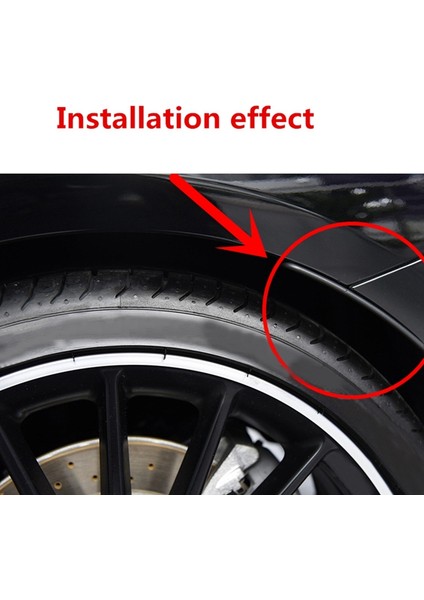 Benz Için C117 CLA45 Amg CLA180 CLA200 CLA250 2013-2019 Tampon Altı Spoyler Etiket Tekerlek Kaş Çamurluk Canard Splitter (Yurt Dışından)