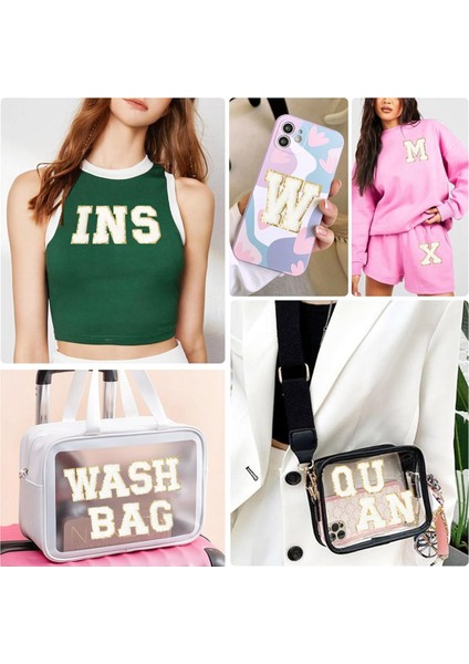 Kendinden Yapışkanlı Mektup Yama Ütüyle Üniversite Mektup Yama Etiket Giyim Sırt Çantası Nakış Aplike Mektup Yama B (Yurt Dışından) fiyatları