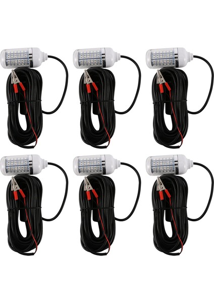 6x 12V LED Yeşil Sualtı Dalgıç Gece Balıkçı Işığı Crappie Kalamar Tekne Balıkçılık Işık (Yurt Dışından)