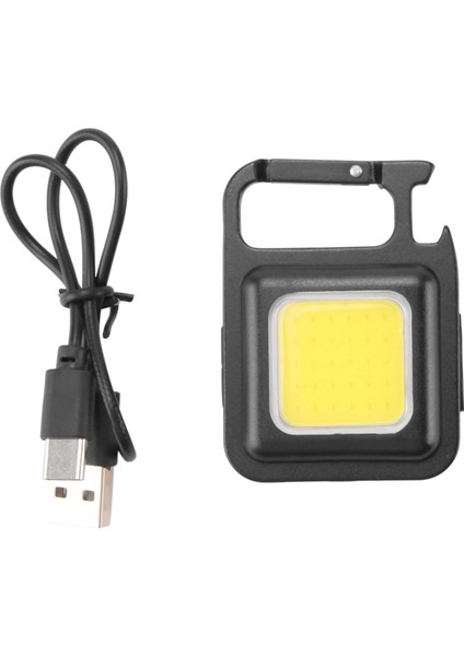 Kamp Anahtarlık Işık Çok Fonksiyonlu Çalışma Işığı Manyetik Çalışma Işığı Kırmızı ve Mavi Yanıp Sönen Mini El Feneri Dış Mekan (Yurt Dışından)