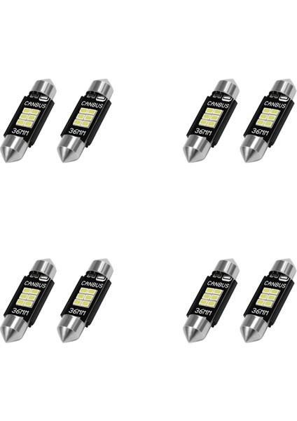 4x Son Derece Parlak 400 Lümen 3020 Yonga Seti Canbus Hata Ücretsiz LED Ampuller Iç Araba Işıkları Lisans Harita Kapı 36MM (Yurt Dışından)
