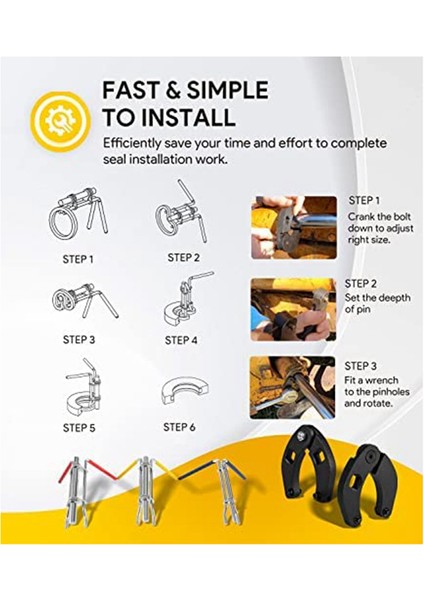 3 Paket Hidrolik Conta Kurulum Araçları Hidrolik Silindir Piston Tamir Contası Kiti, Çiftlik ve Inşaat Ekipmanları Için (Yurt Dışından) indirimleri