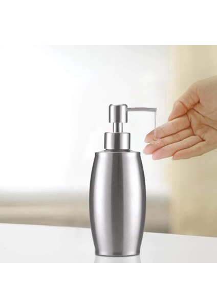 Sabun ve Losyon Dispenserleri 350 ml Paslanmaz Çelik Yaylı Köpük Pompası (Duş Jeli, Krem, Şampuan, Köpük, Yağ) (Yurt Dışından)