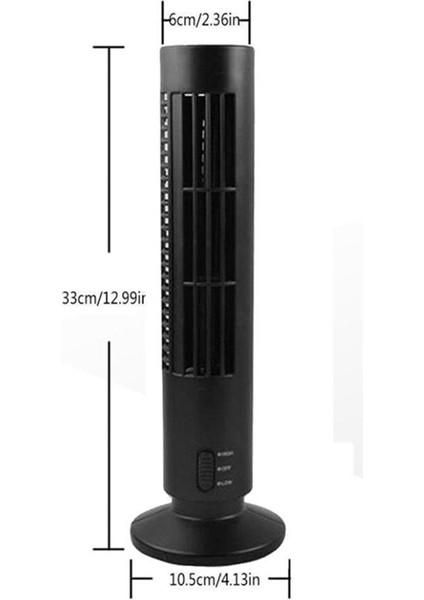 USB Şarj Edilebilir Kule Fanı, Soğutma Taşınabilir Fan Ayakta Göbeksiz Klima Yatak Odası Mutfak Ofis Beyaz (Yurt Dışından)