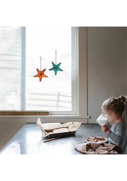 Vitray Pencere Asılı Denizyıldızı Dekoru, Pencere Için Yıldız Balık Suncatcher, Duvar Dekoru, Kabuklar ve Deniz Yıldızı Süslemeleri (Yurt Dışından) indirimleri