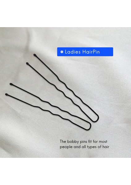 300 Adet 6 cm U-Şekilli Saç Tokası, Bayanlar Saç Topuz Saç Tokası, Saklama Kutusu ile Küçük Saç Tokası, Siyah (Yurt Dışından) modelleri