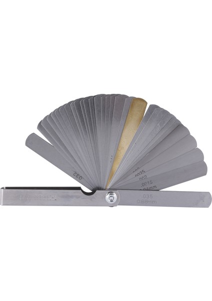 32 Set Mesafe Ölçer Kalınlık Ölçer Valf Öğretme Kalınlık Ölçer 0.04-0.88 mm Boşluk Boyutu (Yurt Dışından)