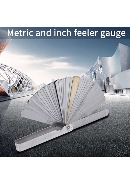 32 Set Mesafe Ölçer Kalınlık Ölçer Valf Öğretme Kalınlık Ölçer 0.04-0.88 mm Boşluk Boyutu (Yurt Dışından) fırsatları