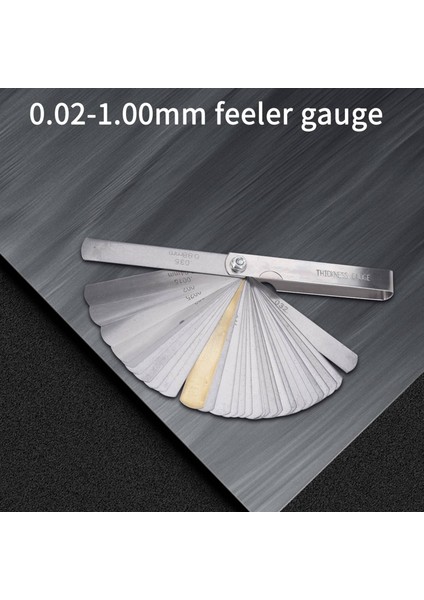 32 Set Mesafe Ölçer Kalınlık Ölçer Valf Öğretme Kalınlık Ölçer 0.04-0.88 mm Boşluk Boyutu (Yurt Dışından) indirimleri