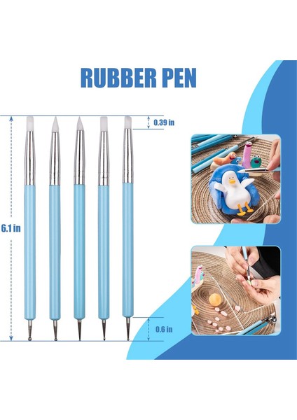 Многоцелевые Наборы,9 Adet Süsleyen Araçları, Silikon Kil Şekillendirici Aracı, Seramik Kil Topu Stylus Nokta Boyama Araçları, Çömlek Kabartma Aracı (Yurt Dışından)