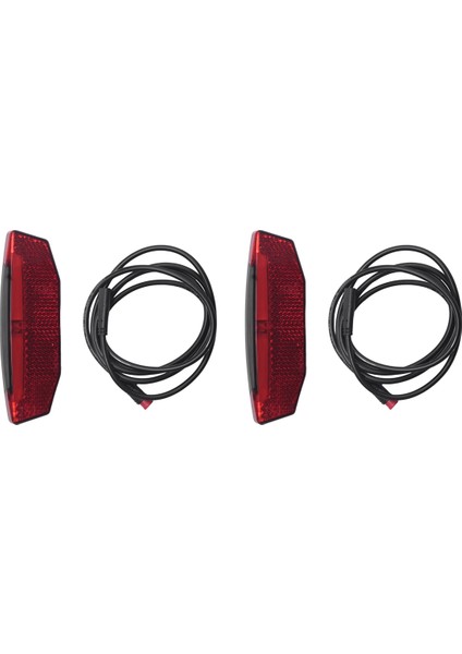 2x 6 V-60 V Elektrikli Bisiklet Arka Işık/kuyruk Lambası LED Uyarı Arka Lamba E-Scooter Ebike Arka Lambaları Su Geçirmez Konnektör (Yurt Dışından)