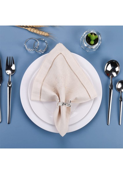 12 Adet Bismillah Peçete Halkaları Eid Mubarak Müslüman Islam Ramazan Kareem Peçete Toka Düğün Yemeği Masa Süslemeleri B (Yurt Dışından)