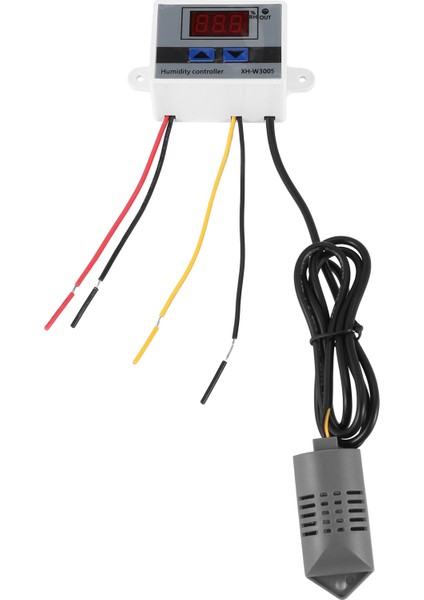 Dijital Nem Kontrol Cihazı Higrometre Nem Kontrol Anahtarı Nem Sensörü AC220V ile 0 ~ 99%rh Higrostat (Yurt Dışından)