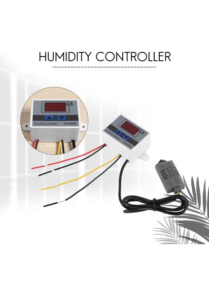 Dijital Nem Kontrol Cihazı Higrometre Nem Kontrol Anahtarı Nem Sensörü AC220V ile 0 ~ 99%rh Higrostat (Yurt Dışından)